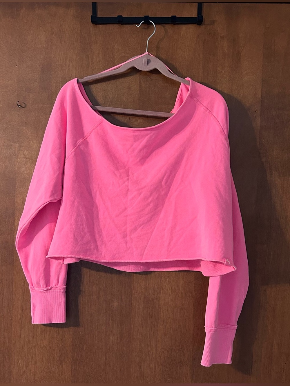 JoyLab Cropped Fit Off-Shoulder Sweatshirt - Picture 2 of 7
